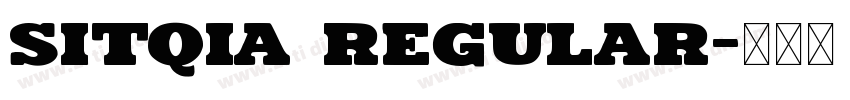Sitqia Regular字体转换